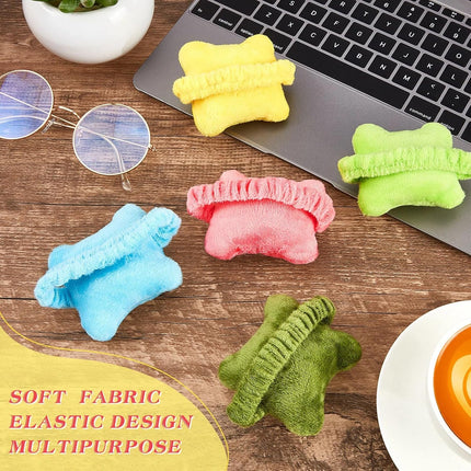 10-Pack Portable Ergonomic Wrist Rest for Typing Keyboard Computer Use Plush Material Curved Design.