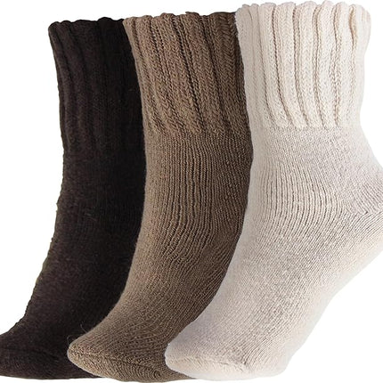 5-Pack Women's Winter Warm Home Socks Comfortable Soft Non-Slip Cozy Thermal Socks.