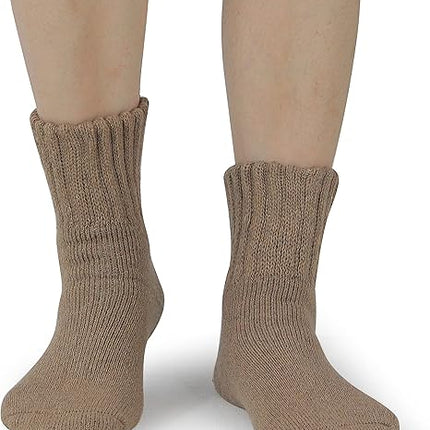 5-Pack Women's Winter Warm Home Socks Comfortable Soft Non-Slip Cozy Thermal Socks.