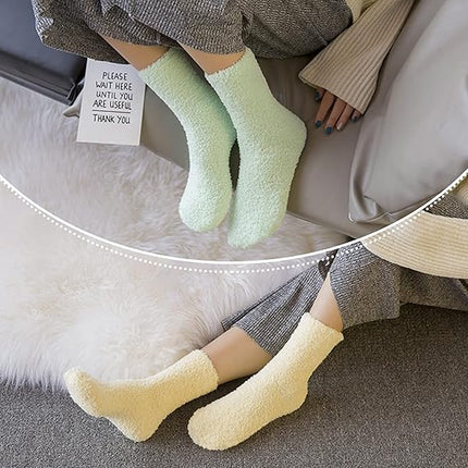 5 Pack Women's Winter Warm Socks Comfortable Soft Home Socks.