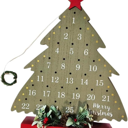 2026 Christmas Tree Advent Calendar - 1 Piece - Office Decoration - Holiday Countdown Function - Festive Charm.