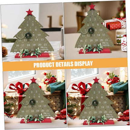 2026 Christmas Tree Advent Calendar - 1 Piece - Office Decoration - Holiday Countdown Function - Festive Charm.