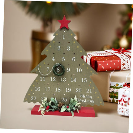 2026 Christmas Tree Advent Calendar - 1 Piece - Office Decoration - Holiday Countdown Function - Festive Charm.