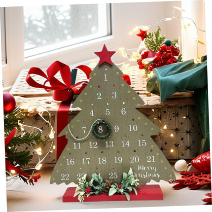 2026 Christmas Tree Advent Calendar - 1 Piece - Office Decoration - Holiday Countdown Function - Festive Charm.