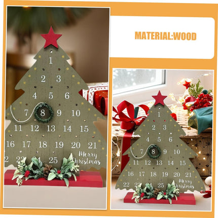 2026 Christmas Tree Advent Calendar - 1 Piece - Office Decoration - Holiday Countdown Function - Festive Charm.