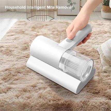1200mAh Cordless Handheld Vacuum Cleaner White Compact Portable for Mattress Pillow Clothes Sofa Carpet Cleaning.