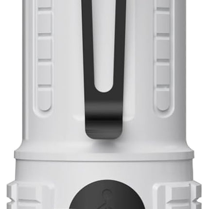 Rechargeable LED Torch - White - 1 Piece - Lightweight Portable Flashlight for Camping Backpacking Hiking.