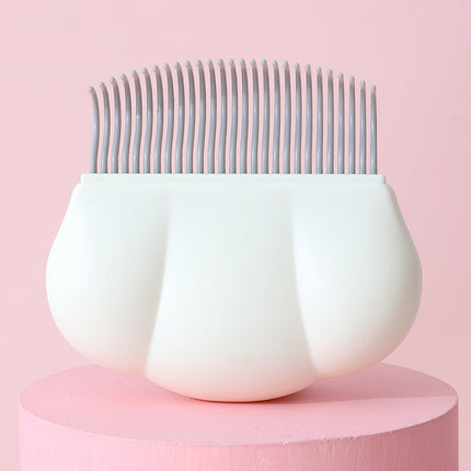 White Pet Hair Remover Brush for Dogs and Cats Anti-Shedding Grooming Tool.