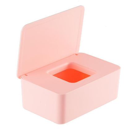 Pink Wet Wipes Dispenser 18x11x7 cm Dustproof Multifunctional.
