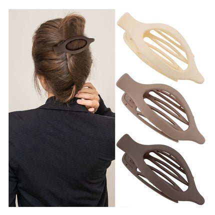 Women's Hair Clips 3 Pack 12cm Non-Slip Hair Clamps Hair Accessories.