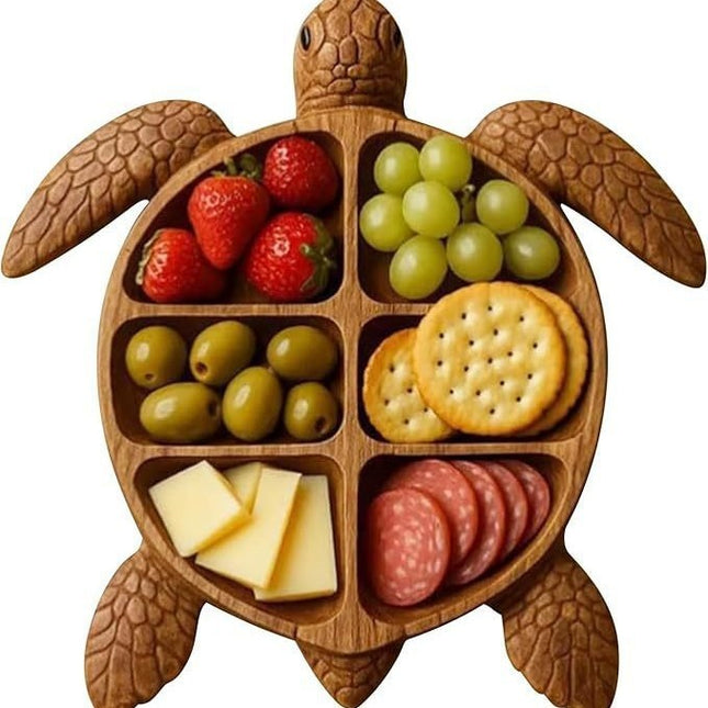 9.4 Inch Wooden Serving Board for Cheese Fruit Snacks Kitchen Parties 1.2 Inch Height.