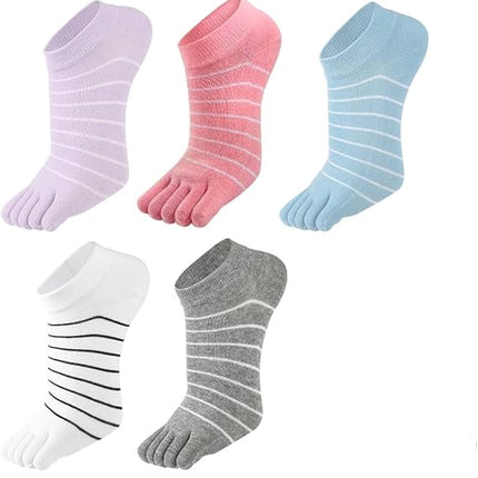5 Pairs Women's Fun Sports Socks Size 35/41 for Exercise Walking Home Use.