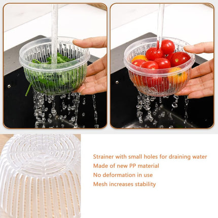 4 Pack 0.5L Plastic Storage Boxes with Lids and Filter - Stackable Organizing Containers.