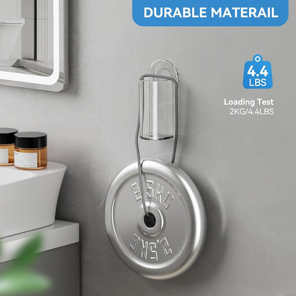 2 Pack Transparent Electric Toothbrush Organizer Wall Mounted Self Adhesive Toothbrush Holder for Bathroom.