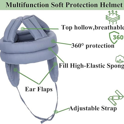 Protective Hat for Elderly - 1 Piece - Army Green - Thickened - Soft.
