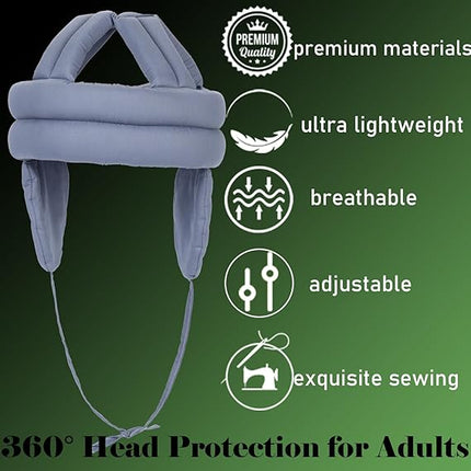 Protective Hat for Elderly - 1 Piece - Army Green - Thickened - Soft.