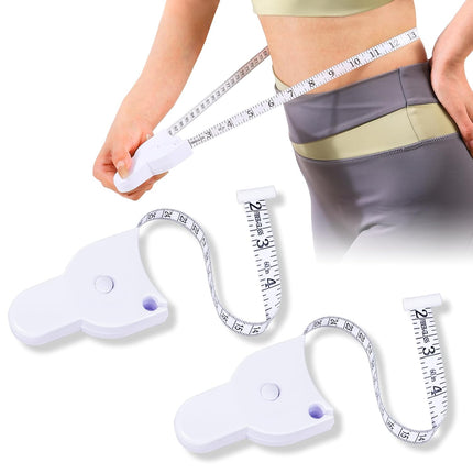 Retractable Measuring Tape Body Measure Sports Tape Measure Set White.
