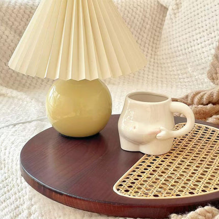 1 Piece 320ml White Ceramic Mug - Coffee Mug, Tea Mug, Water Cup - Suitable for Tea, Latte and Milk.