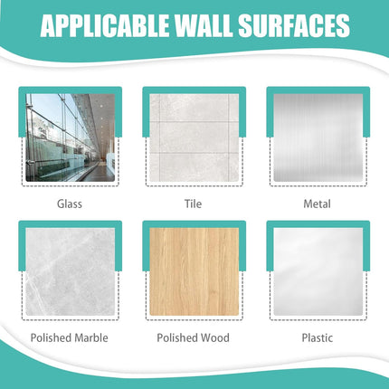 12 Pack Acrylic Transparent Vinyl Record Holder Wall Mount No Drilling Required Display Rack.