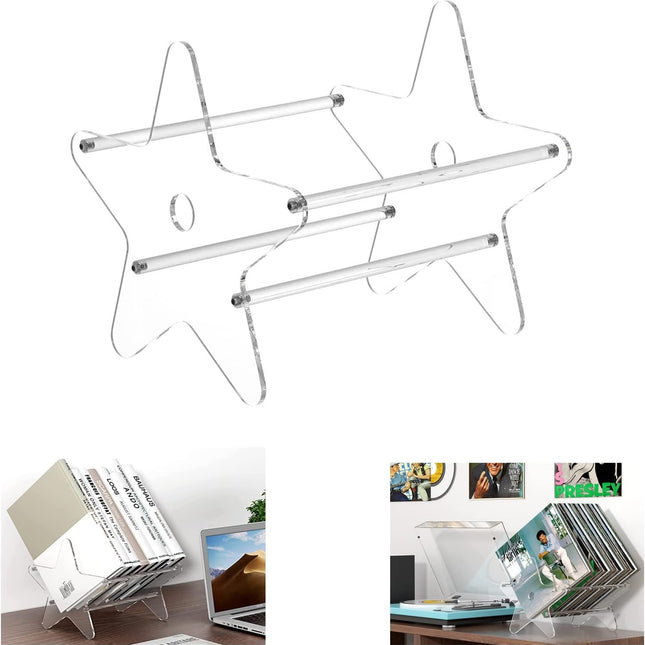 1 Piece Transparent Vinyl Record Holder Storage System Organizer for LP Records.