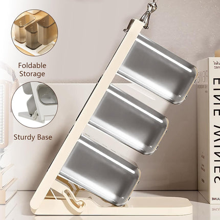 Slanted Design Coffee Capsule Holder 15.5x11.5x32CM Storage Organizer for Countertop Drawer Pantry.