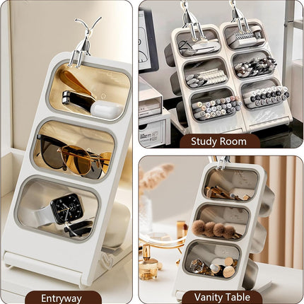 Slanted Design Coffee Capsule Holder 15.5x11.5x32CM Storage Organizer for Countertop Drawer Pantry.