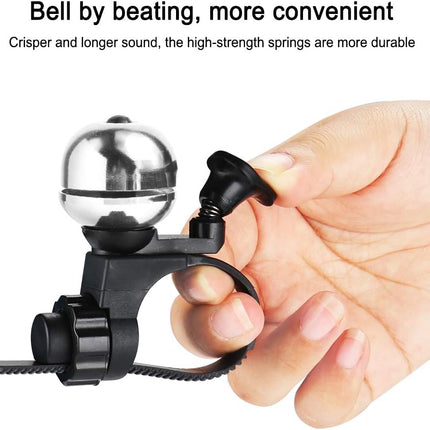 Universal Bicycle Bell Black Waterproof for Adult and Kids Bikes.