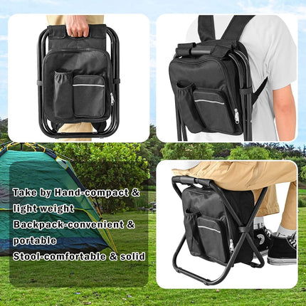 Folding Camping Chair Grey Portable Compact Adjustable Folding Chair for Outdoor Camping Fishing.