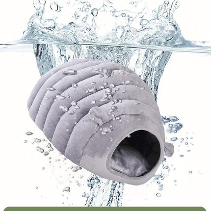 Grey Cat Bed Cave - Cozy Indoor Pet Bed for Cats and Kittens - Soft Comfortable Sleeping窝.