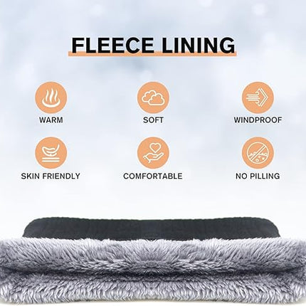 Military Green Fleece Scarf for Winter Sports - Warm Soft Neck Warmer for Cold Weather Activities.