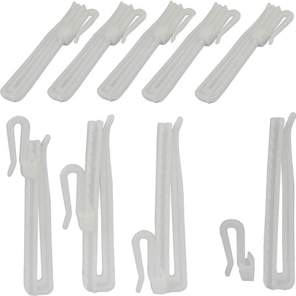 30 Pack 85mm White Curtain Hooks Window Decoration Accessories.