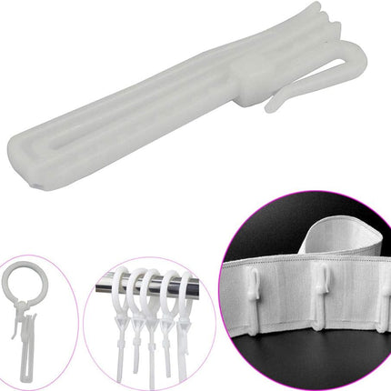 30 Pack 85mm White Curtain Hooks Window Decoration Accessories.