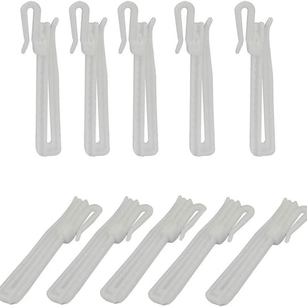 30 Pack 85mm White Curtain Hooks Window Decoration Accessories.
