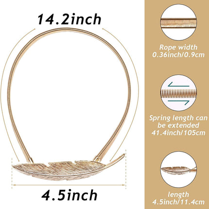 4 Pack Curtain Ties Gold Decorative Window Accessories for Hanging Curtains.