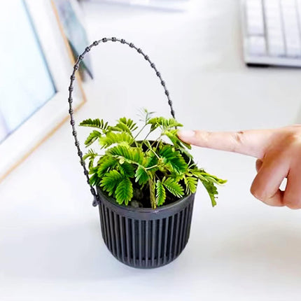 Ceramic Flower Pot - Indoor/Outdoor Use - Shatterproof - White - 1 Piece Wall-Mounted Planter.