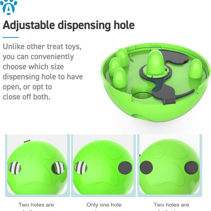 Pink Red Interactive Dog Snack Ball Toy Food Dispenser for Dogs 1 Piece.