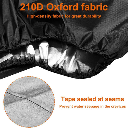 2 Pack Waterproof Outdoor Furniture Covers for Garden Cushions Stacking Chairs Black.