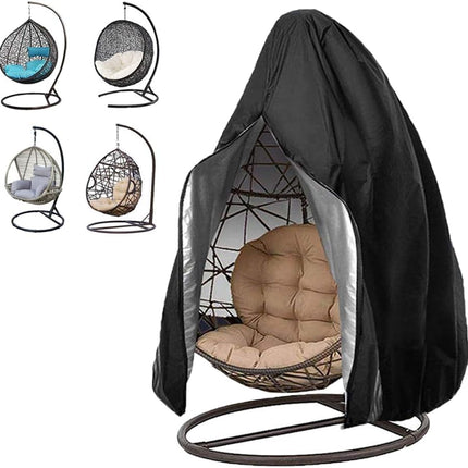 Garden Furniture Cover 115x190cm Waterproof Outdoor Furniture Protector for Garden Chairs Black.