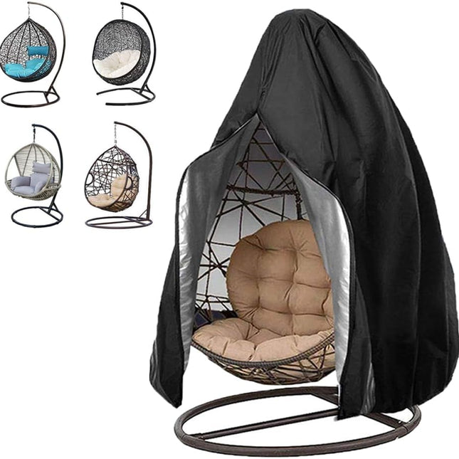 Garden Furniture Cover 115x190cm Waterproof Outdoor Furniture Protector for Garden Chairs Black.