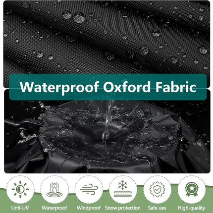 Garden Furniture Cover 115x190cm Waterproof Outdoor Furniture Protector for Garden Chairs Black.