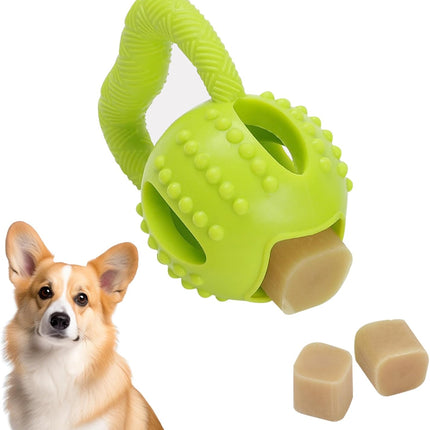Interactive Chew Toy for Small Dogs Square Shaped Teeth Cleaning and Biting Plaything.
