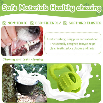 Interactive Chew Toy for Small Dogs Square Shaped Teeth Cleaning and Biting Plaything.