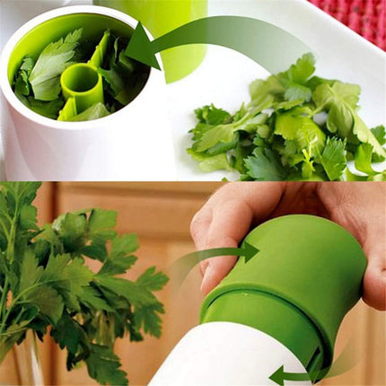 17cm Green Manual Fresh Herb Grinder for Kitchen.