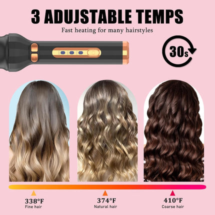 Automatic Curling Iron Hair Styler - Black.