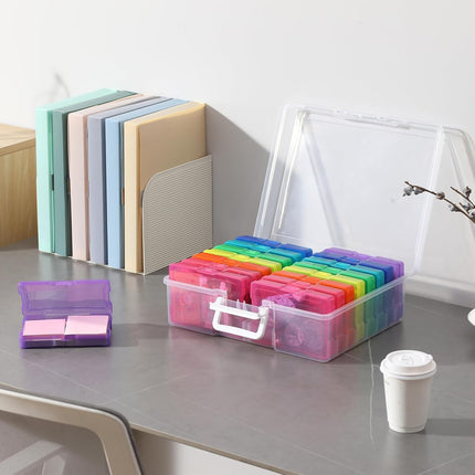 Photo Album Organizer 4x6 Inch Colourful Photo Storage Set.