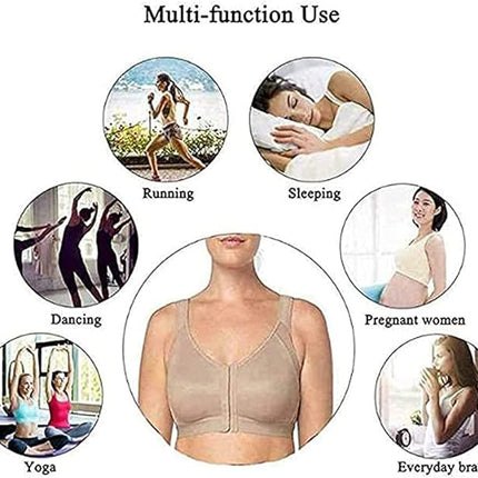 Women's Wireless Bra White Size L 1 Piece.