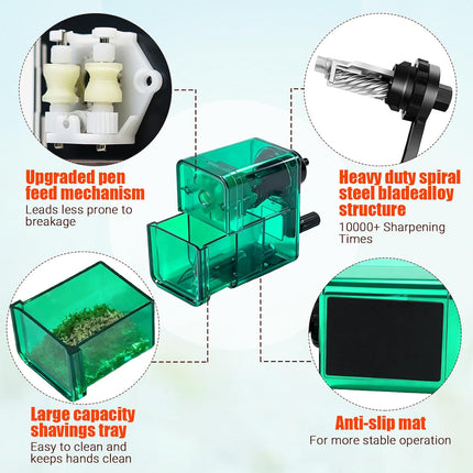 Adjustable Green Tabletop Puntenslijper 1 Piece.