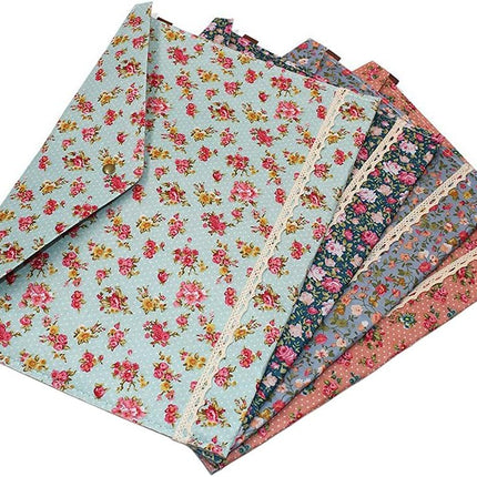 Colored Flower Envelopes 32.5cm x 23.5cm Pack of 4.