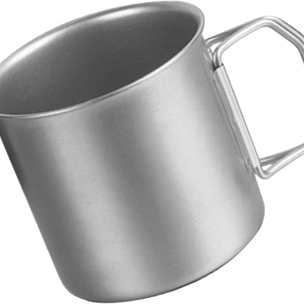 3-Piece Stainless Steel Cup Set Portable Stackable Metal Drinking Cups for Camping Hiking Picnic Outdoor Use Water Juice.