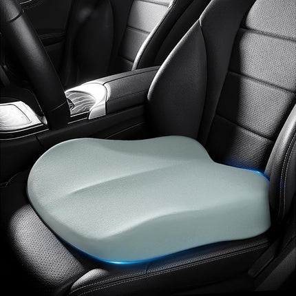 Car Seat Cushion Memory Foam 42x42x10cm Blue Comfort Support Pad for Vehicle Seats.